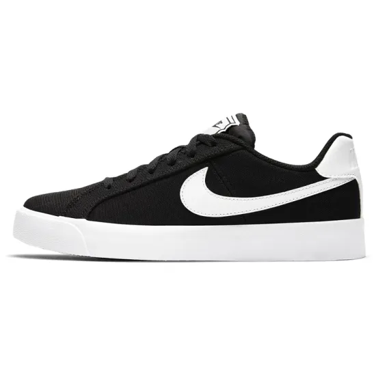 Nike Court Royale Skateboarding Shoes Women's Low-top Black/white