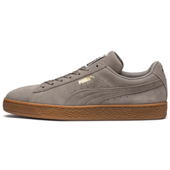 PUMA Suede Skateboarding Shoes Unisex Low-top Gray