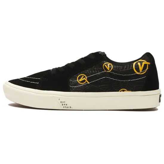 Vans SK8 Skateboard Shoes Unisex Low-Top Black/Yellow