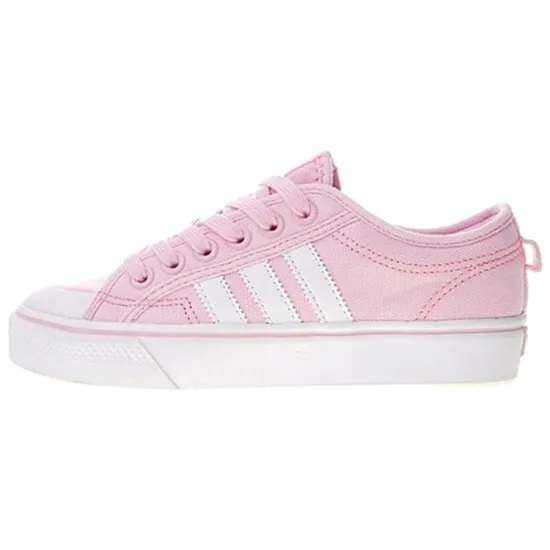 Adidas Originals NIZZA Skateboard Shoes Women's Low-top Powder