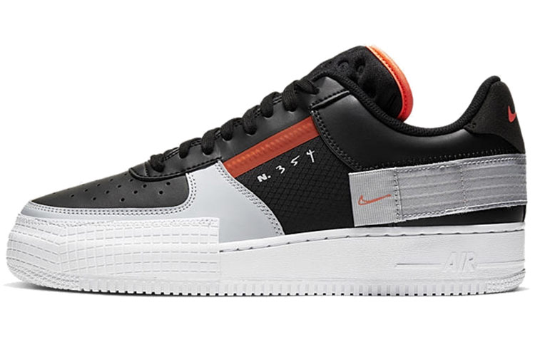 Nike Air Force 1 Low Unisex Skate shoes black/orange