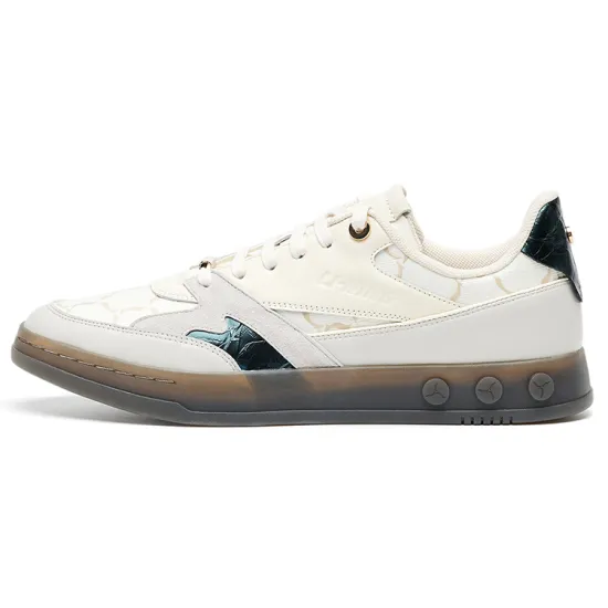 LI-NING 1990 Skateboard Shoes Men Low-Top Light Antique Yellow