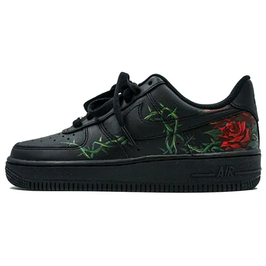 Nike Air Force 1 Skateboarding Shoes Men Low-top Red/Black