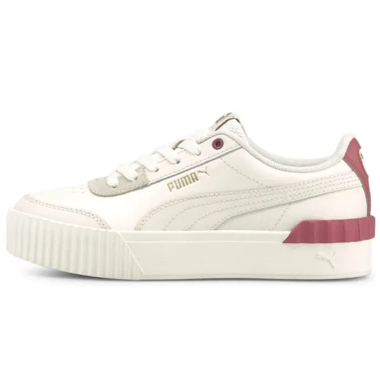 Puma Carina Series Skateboarding Shoes Women's Low-top Ivory White