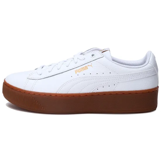 PUMA Vikky Platform Leather White Women's