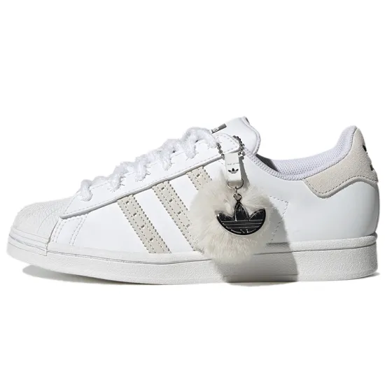 Adidas Originals Superstar Skateboard Shoes Women's Low-top White/Gray