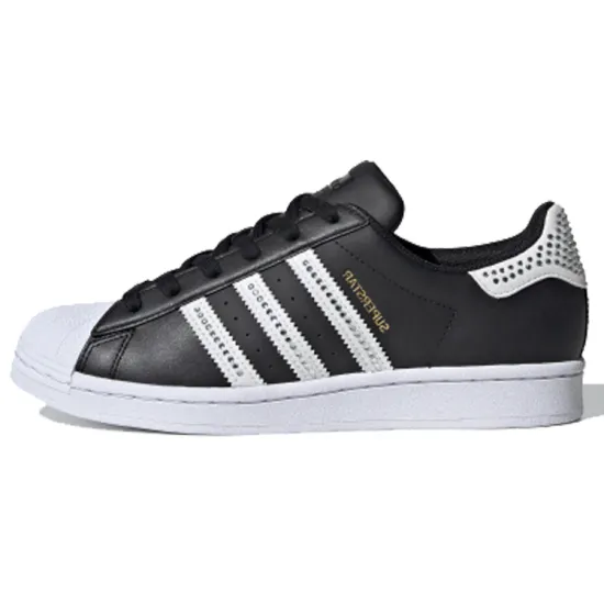 Adidas Originals Superstar Series Skateboard Shoes Women's Low-top Black/White