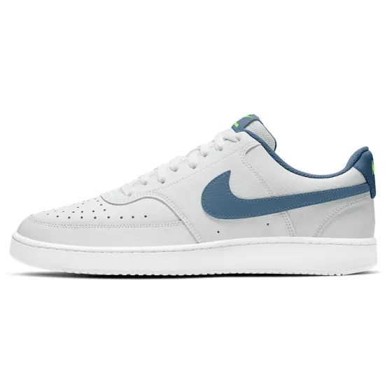 Nike Court Vision 1 Skateboarding Shoes Men Low-top Grey/Blue