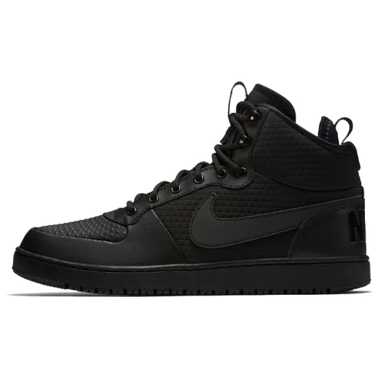 Nike Court Borough Mid Winter Triple Black