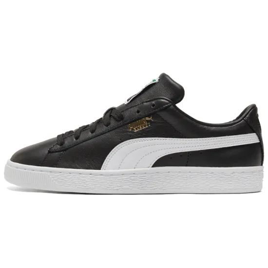 Puma Basket Series Skateboarding Shoes Unisex Low-top Black/white