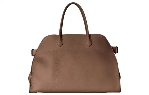 THE ROW Soft Margau Grain Calfskin Tote Bag, Shopping Bag, Handbag Women's Taupe
