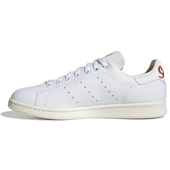 Adidas Originals STAN SMITH Collection Skateboard Shoes Unisex Low-top White/Red