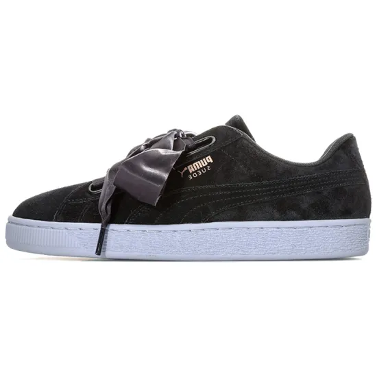 Puma Suede Skateboarding Shoes Women's Low-top White/Black