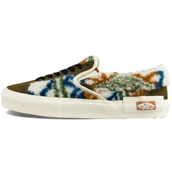 Vans Slip-on Skateboarding Shoes Unisex Low-top Colored Green