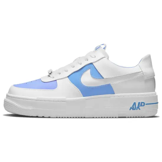Nike Air Force 1 Skateboarding Shoes Women's Low-top White/blue