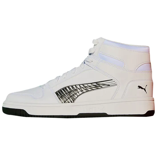 PUMA Rebound Layup Skateboarding Shoes Unisex High-top White