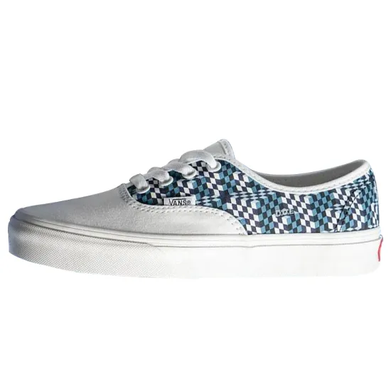 Doe X Vans Authentic Skateboarding Shoes Unisex Low-top White/Royal Blue