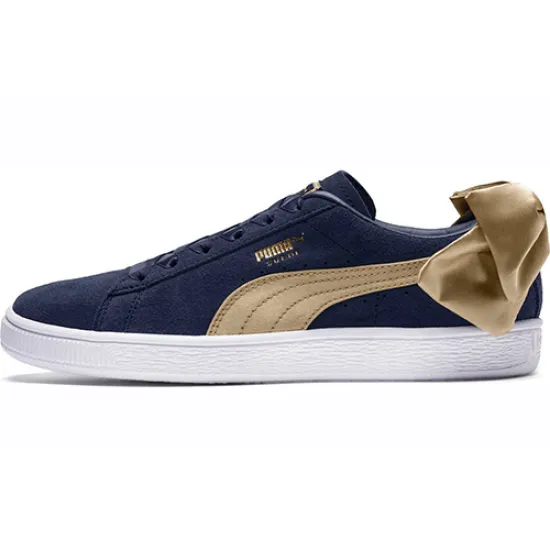 PUMA Suede Bow Varsity Peacoat Women's