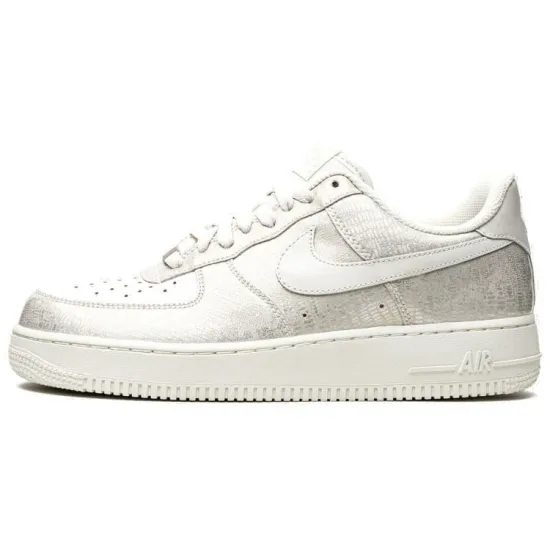 Nike Air Force 1 Skateboarding Shoes Women's Low-top Silver