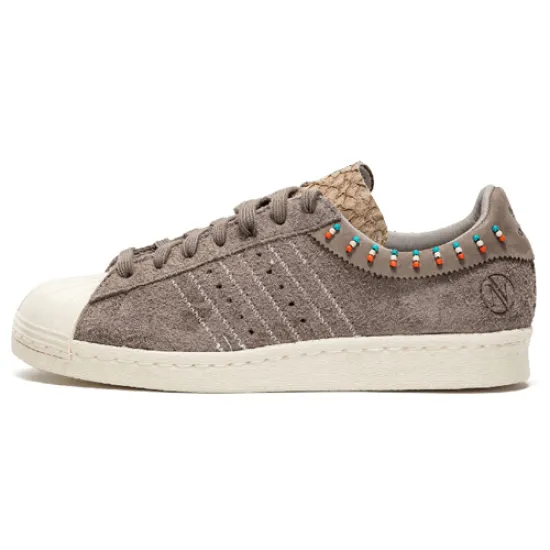 Adidas Originals Superstar 80v Skateboard Shoes Unisex Low-top Light Gray
