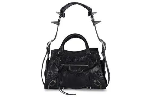 Balenciaga Lambskin Handbag, Shoulder Bag Women's Black