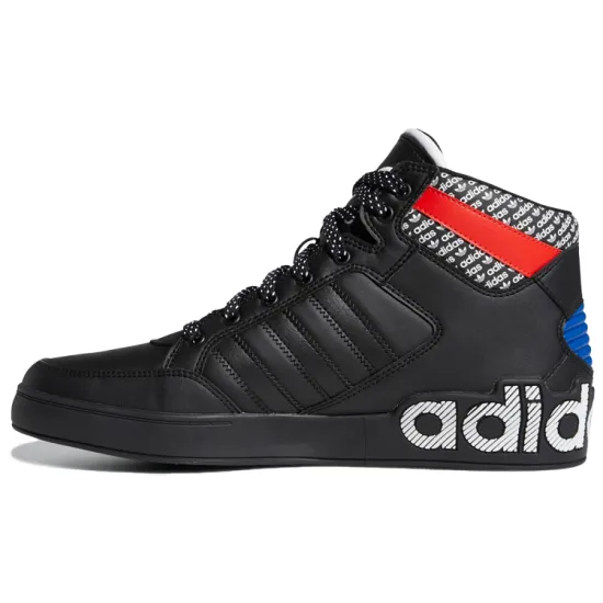 Adidas Originals Hardcourt Skateboard Shoes Women's Mid-top Black/Red/Blue