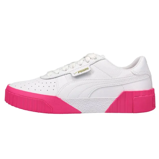 PUMA Cali Fluo Skateboarding Shoes Women's Low-top White/powder