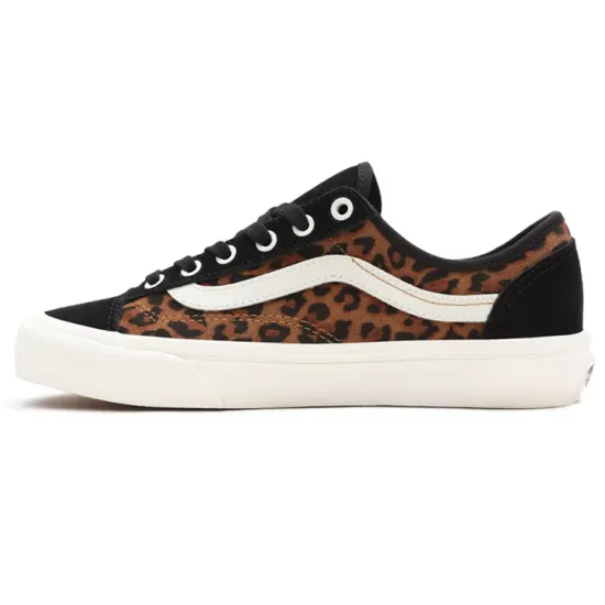 Vans Style 36 Skateboarding Shoes Unisex Low-top Leopard Print