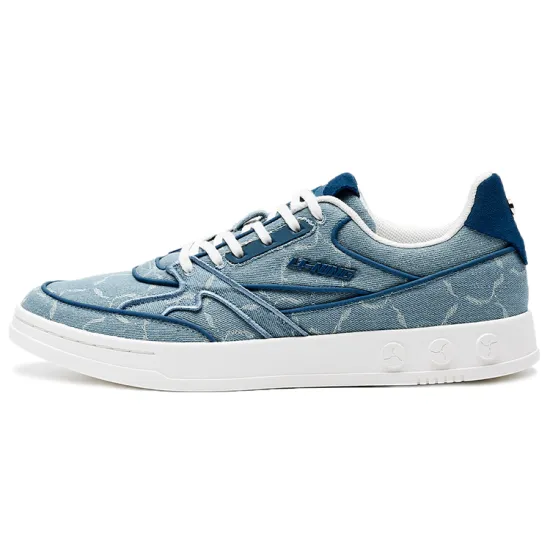 LiNing Classic Collection Wear-Resistant Low-Top Skateboard Shoes Men's Light Blue