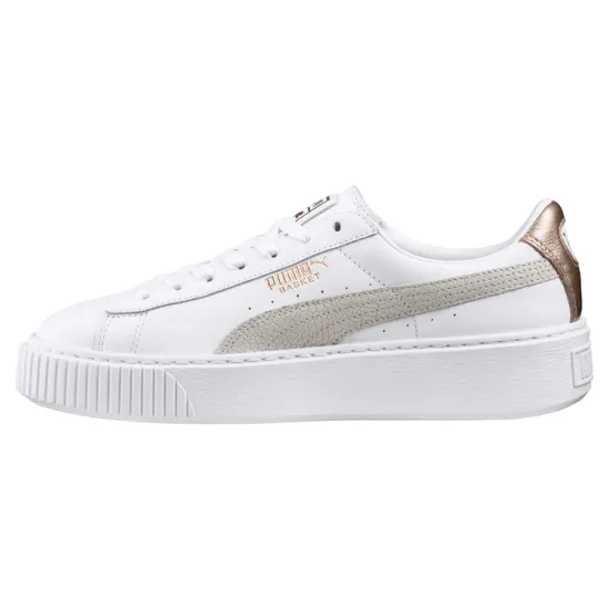 PUMA Basket Platform Euphoria Rg 'White Gray Gold' Women's