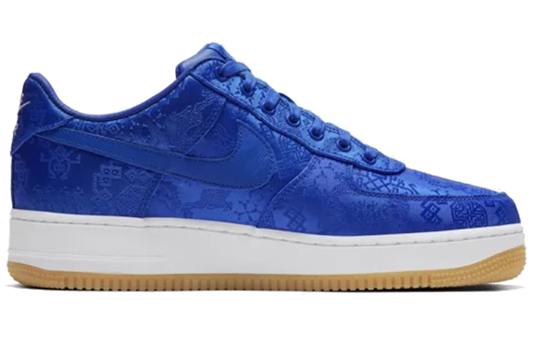 CLOT x Air Force 1 PRM 'Royal Silk'Blue/White/Yellow - 2