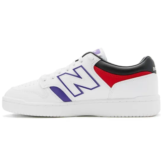 New Balance NB 480 Skateboarding Shoes Unisex Low-top White/Blue/Black/Red