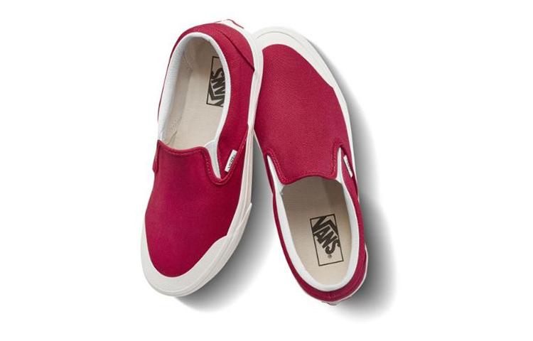 Кеды Vans slip-on (красные) — фото 4
