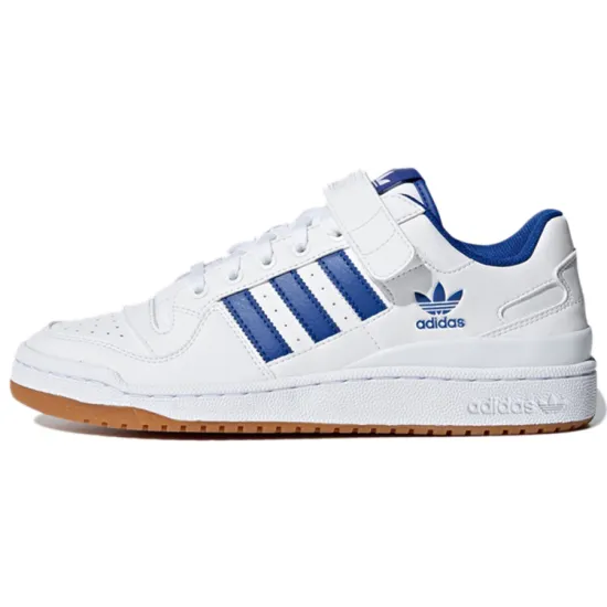 Adidas Originals FORUM Skateboard Shoes Men Low-top White/Royal Blue