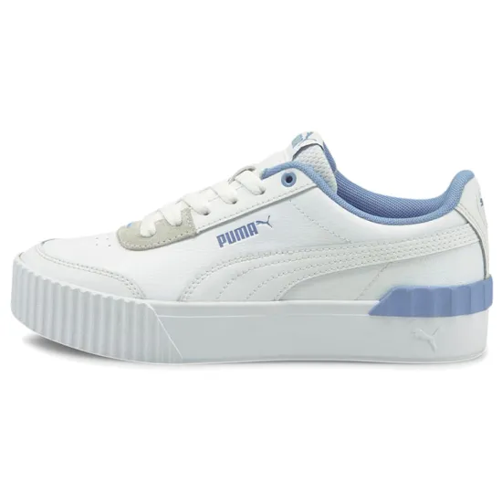 PUMA Carina Series Skateboarding Shoes Women's Low-top White/Royal Blue