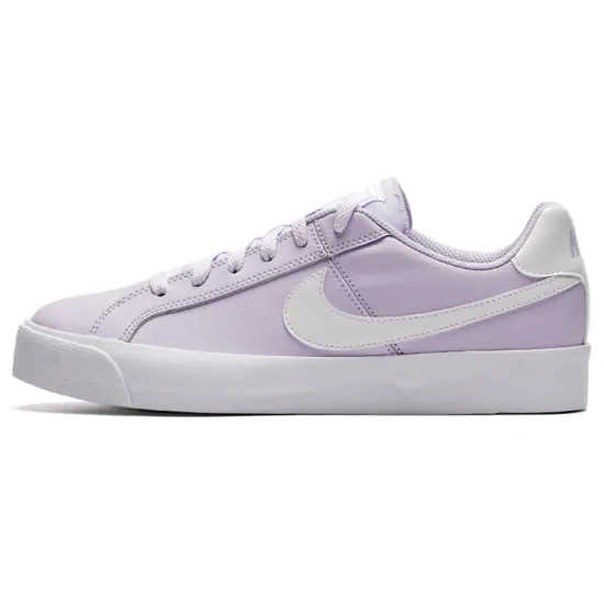 Nike Court Royale Skateboarding Shoes Women's Low-top Purple/White