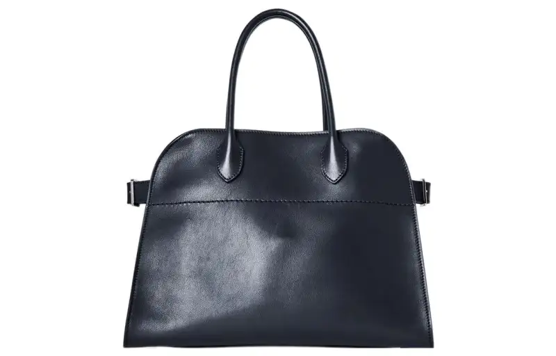 THE ROW Soft Margau Leather Shoulder Bag, Crossbody Bag, Handbag Women's Ocean