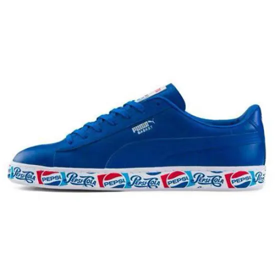 PUMA Basket Skateboarding Shoes Unisex Low-top Blue