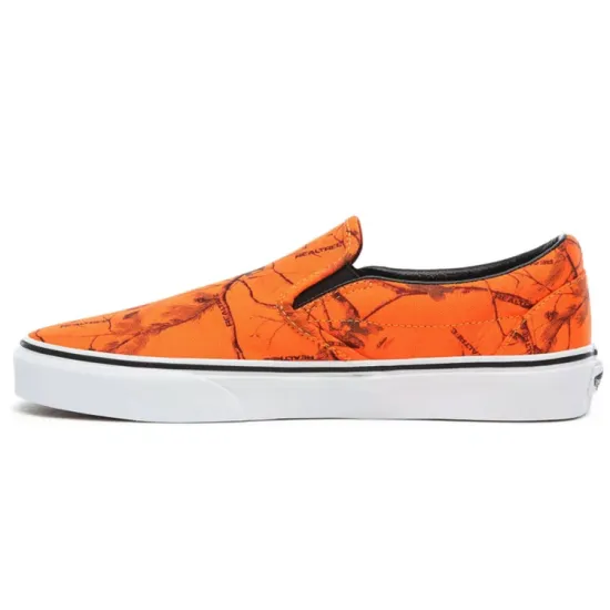 Vans Slip-on Skateboarding Shoes Unisex Low-top Orange