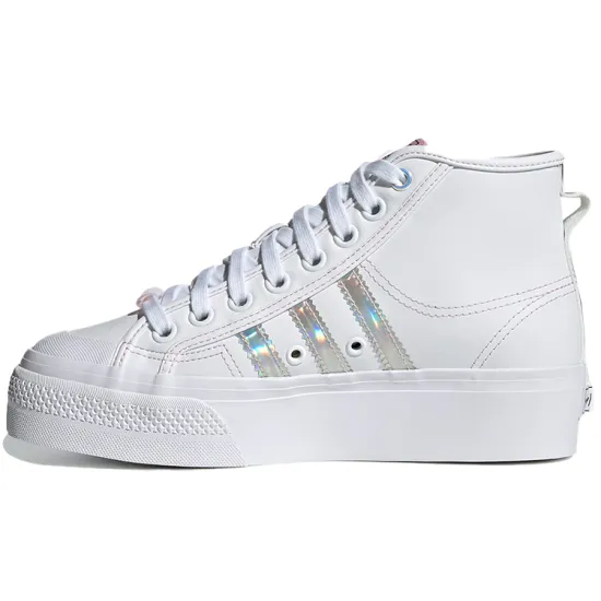Nizza Women's Adidas Originals Platform Mid 'White Iridescent' Women's