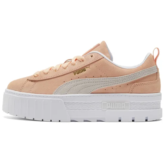 PUMA Mayze Skateboarding Shoes Women's Low-top Pink/white