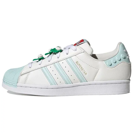 Lego X Adidas Originals Superstar Series Skateboard Shoes Unisex Low-top White/Royal Blue