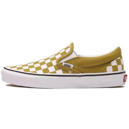 Vans Slip-On Classic 'Checkerboard - Olive Oil'