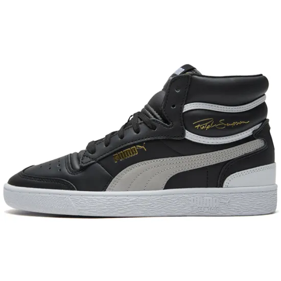 Puma Ralph Sampson Skateboarding Shoes Unisex Mid-top Black/white