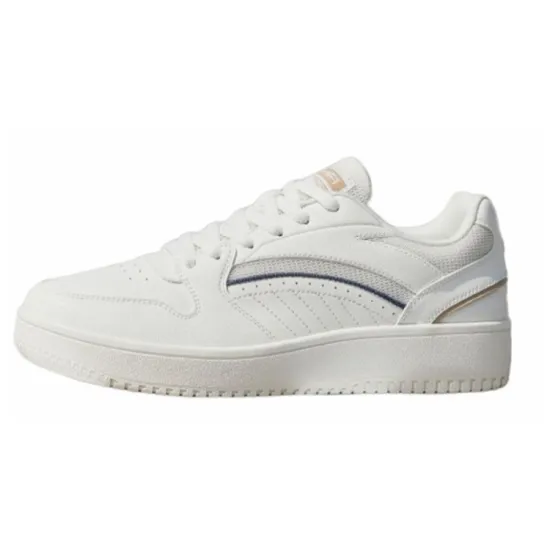 ANTA Skateboard Shoes Men Low-Top Ivory White/Misty Grey Purple/Oatmeal Light Brown