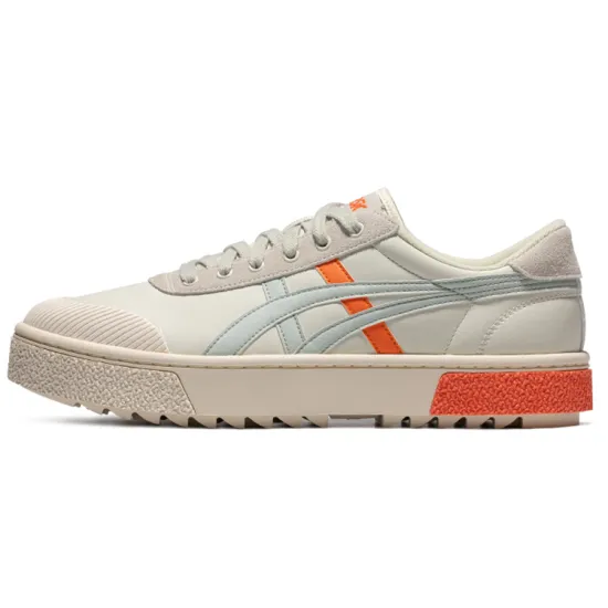 Asics Gel-Court Trail Skateboarding Shoes Unisex Low-top Rice/Blue/Orange