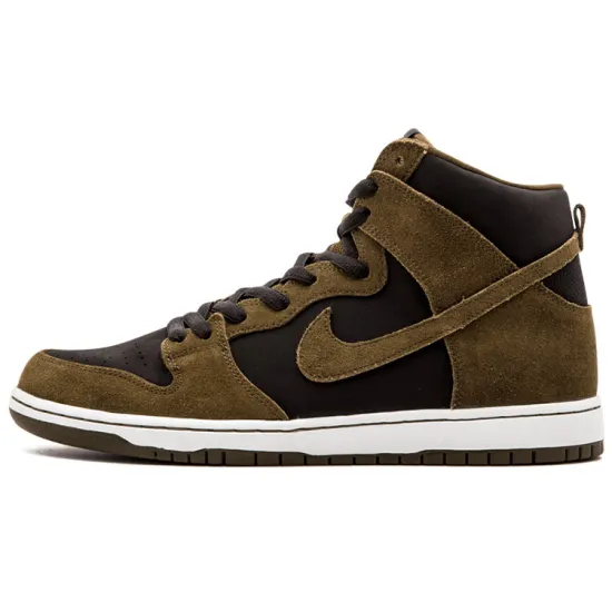 Nike Dunk SB Skateboarding Shoes Men High-top Back/Brown