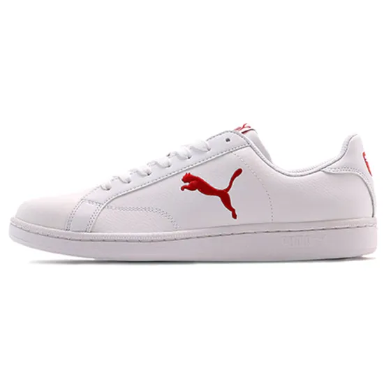 PUMA Smash Skateboarding Shoes Unisex Low-top White/Red