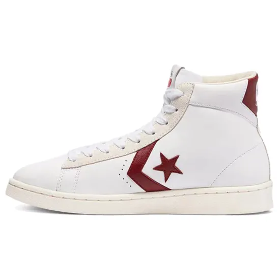 Converse Pro Leather High White Team Red