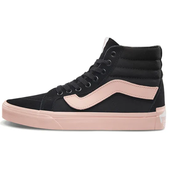 Su Wukou X Vans SK8 Skateboarding Shoes Unisex High-top Black/powder